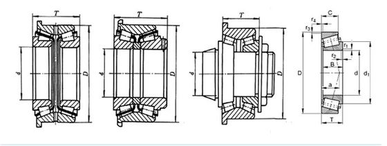 32006 32009 32010 تفتق أسطواني حجم 30x55x17mm TIMKEN Bearing